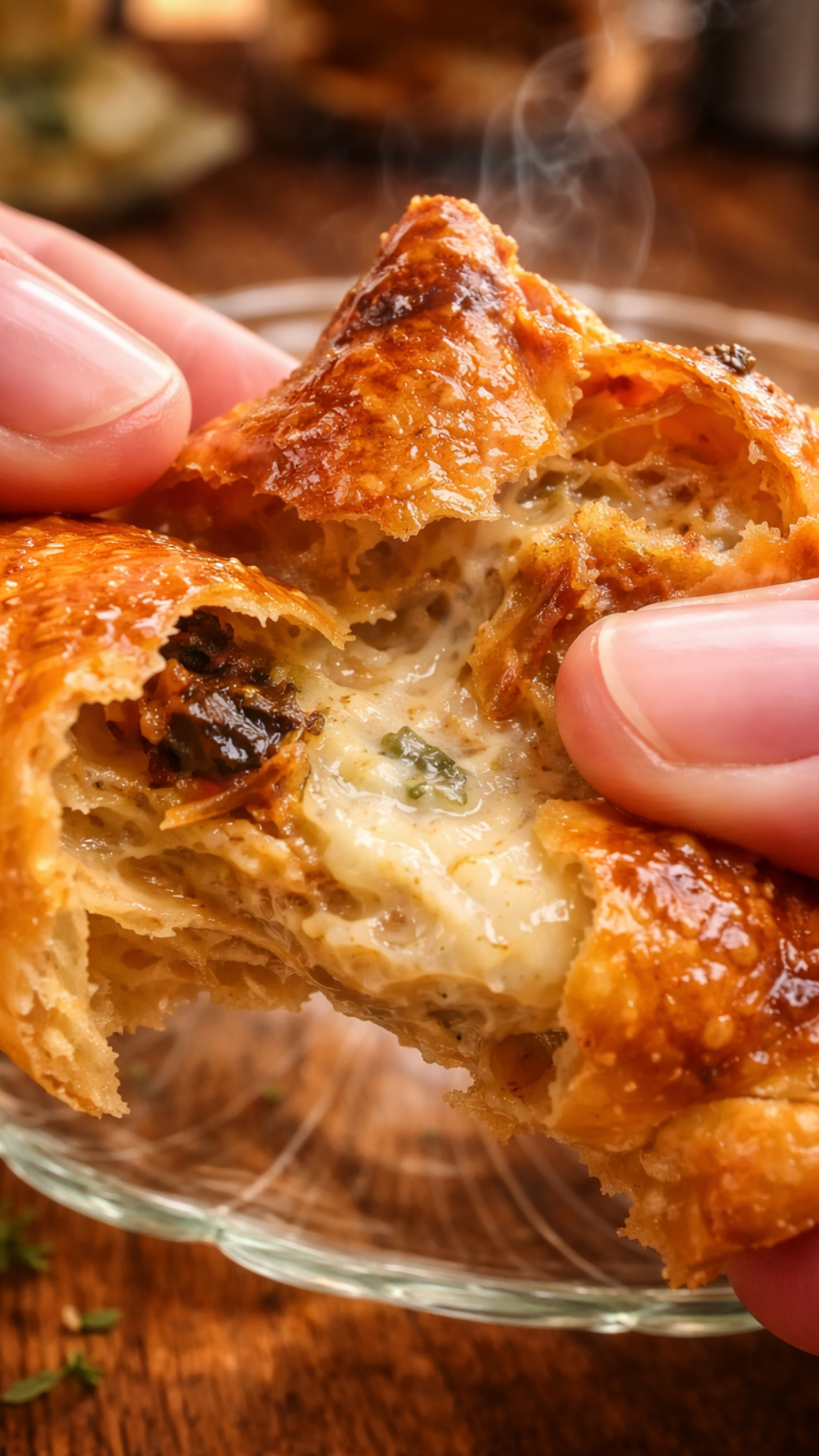 Mini Brie Puff Pastry Triangles
