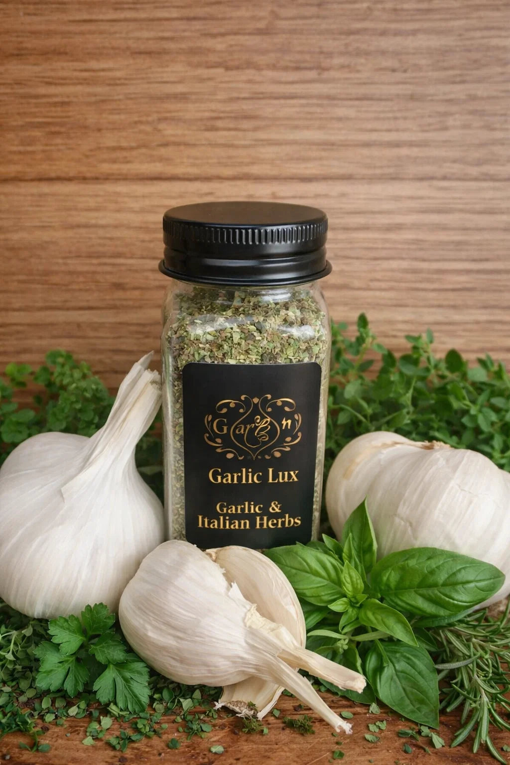 USA-Grown  Garlic & Italian Herbs