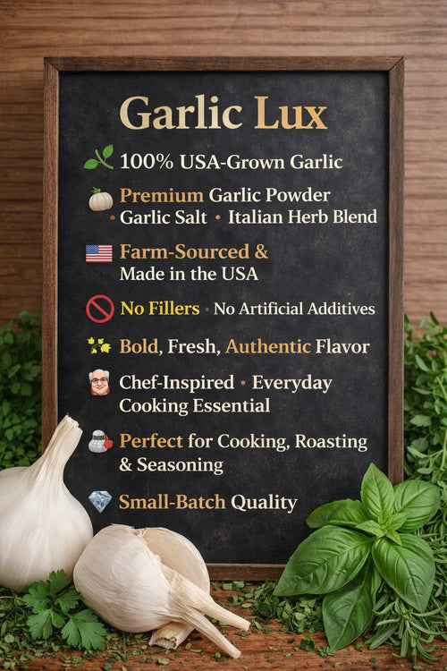 USA-Grown  Garlic & Italian Herbs