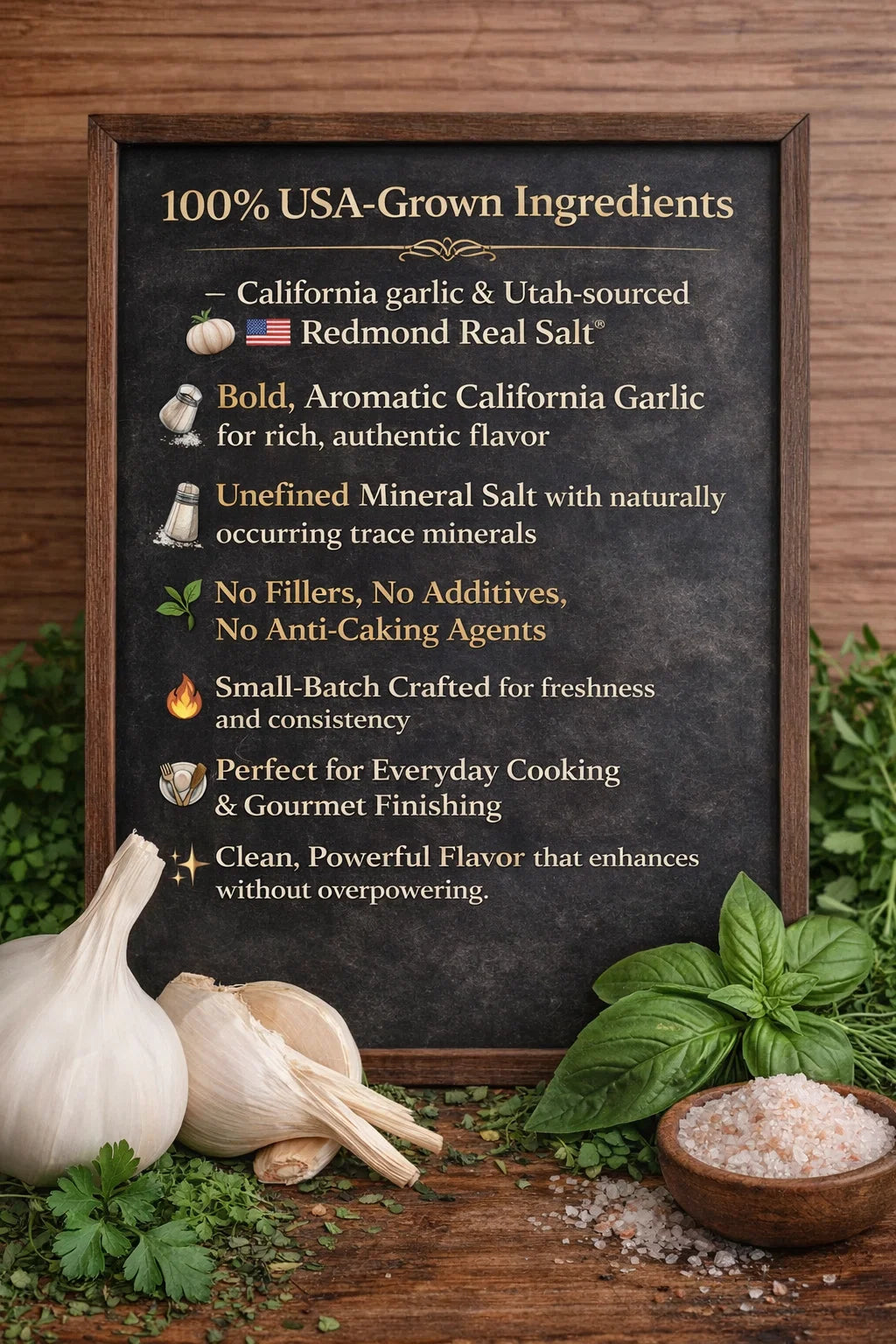 USA-Grown Garlic Salt